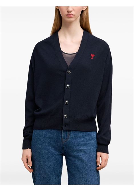 Cardigan Ami De Coeur in blu Ami Paris - donna AMI PARIS | BFFKC111KN0025430